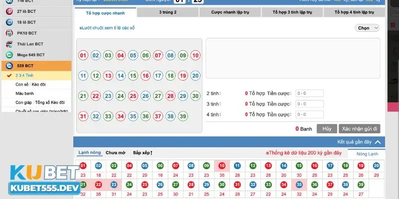 cách dò vé số Vietlot Kubet