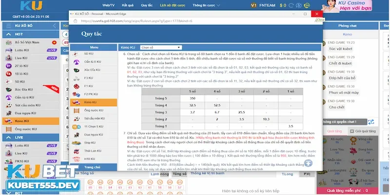 cách chơi Keno Kubet Tổng quan về cách chơi Keno Kubet