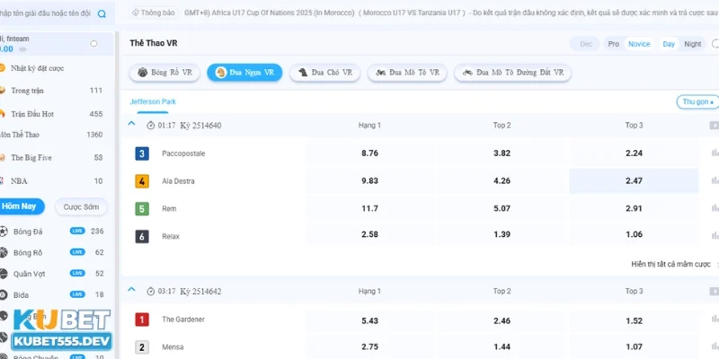 các kèo cá cược đua ngựa Kubet Top các loại kèo cá cược đua ngựa phổ biến