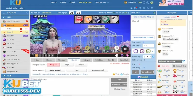 trúng lô trượt Kubet được bao nhiêu